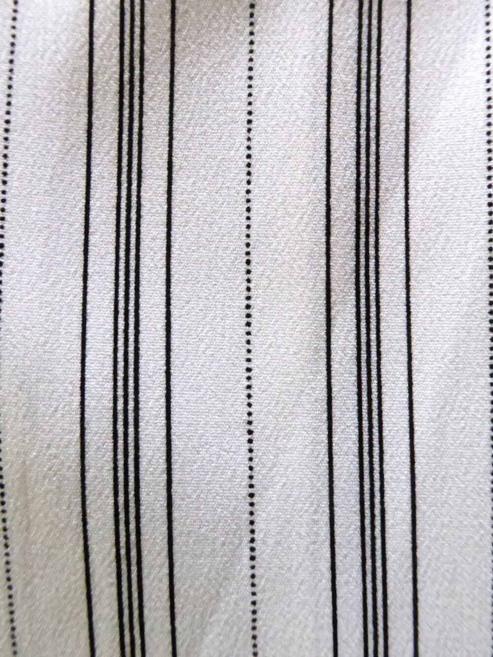 WOMENS FRED DAVID BRAND WHITE BLACK STRIPED BUTTON DOWN STRETCH SHIRT SMALL - Picture 8 of 8